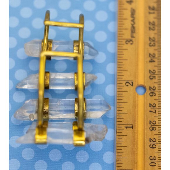 7 inch, Vintage Elegant Crystal Cuff Bracelet - BX9 - Picture 3 of 4